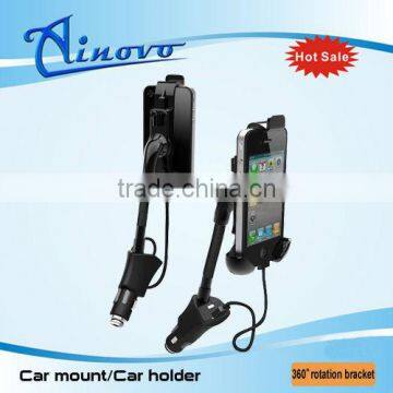 5V.1.5A fly universal mobile phone car holder with charger