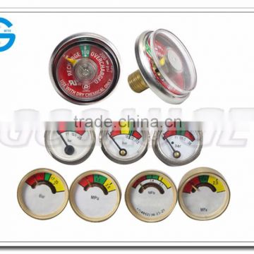 High quality 1inch 1.25inch mini pressure gauge used on fire fighting