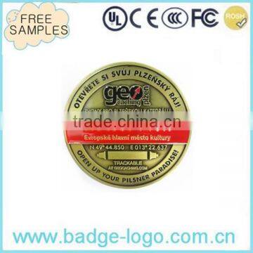 custom antique brass souvenir coin