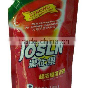 stand up spout pouch for detergent