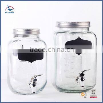 Eco-friendly Beverage Glass Jar High Quality Glass Dispenser Glass Jar With Tap photo-6