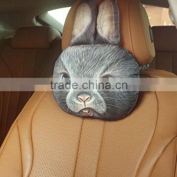 30*22cm print rabbit panada cushion cushion cover car neck supporter pillow headrest pillow cases