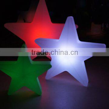 2015 hot sale Party supply christmas star wall decoration with led light