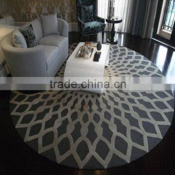 High quality Villa home use wool&silk blend area rug