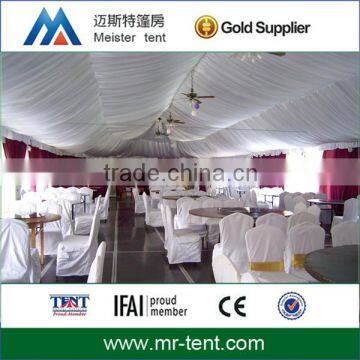 Deluxe portable canopy tents for ceremonies with decoration