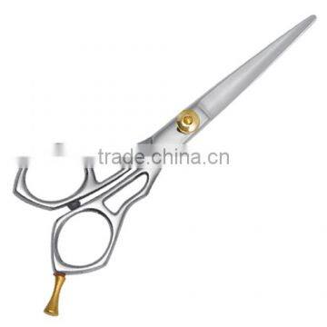 High Quality Razor Edge Scissors Adjustable Gold Plated Screw Finger Rest J2/420 Stainless Steel