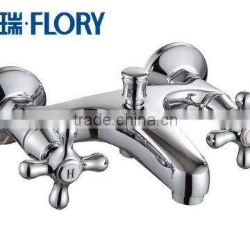 two handles mixer bathtub faucet Mixer double lever bathtub faucet double handle bathroom faucet