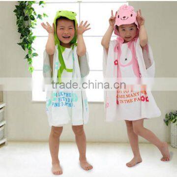 Yellow Baby Wrap Robe Kids Hooded Blankets Cute animal Robe