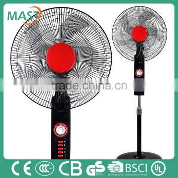 16 Inches red decorative Stand fan With heavy base for the Asian market made in Zhongshan CIty