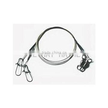 super strong 7x7 stainless steel ball bearing swivel and snap PREDATOR leader