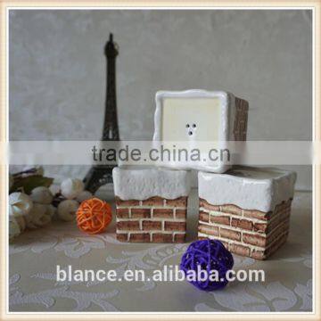 ceramic brick wall high quality salt and pepper shakers