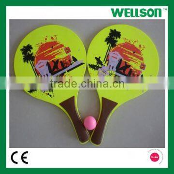 Promotional wooden printed beach rackets