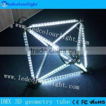 Indoor outdoor business building colorful DMX digital tube light ARTNET