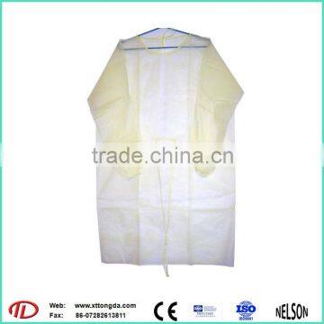 nonwoven medical disposable sterile surgical cpe patient gown