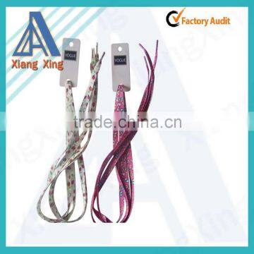 2015 colorful shoelaces/custom printed shoelaces/custom logo shoelaces