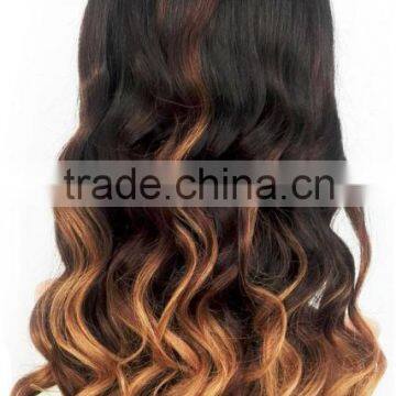 Synthetic Fashion brown tight curls woman wig with gradient color N396
