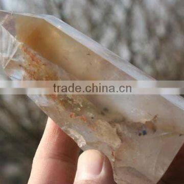 Natural Yellow Quartz Crystal Energy Healing Point / Magic Quartz Crystal Points