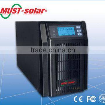 must solar high frequency independent tower UPS,0.8power factor 1k/2k/3k with battery and without battery UPS