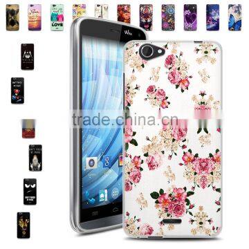 Instock Various Patterns Art Printed Gel Soft TPU Case For Wiko Slide 2 Cell Phone Cover Back Silicon Case For Wiko Slide photo-2