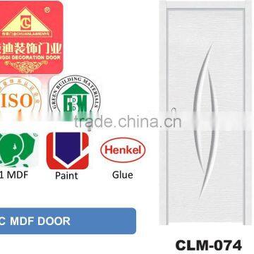 mdf pvc glass door for Angola