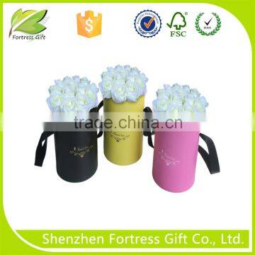 Beautiful decorative flower cylinder packaging box