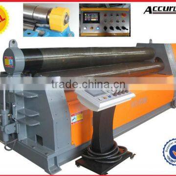 W12-25*4000 CNC Touch Screen Hydraulic Plate Sheet Rolling Bendr Machine with PLC