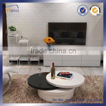 ROUND MDF HIGH GLOSSY COFFEE TABLE