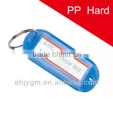 Translucent PP Hard with Name Card Key Ring/Key Tag