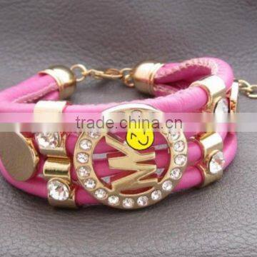 Fashion Vintage Pu Leather Lady Leather Bracelet Arm Band photo-5