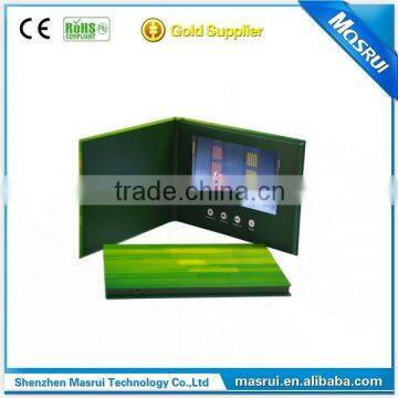 Brand new lcd video brochure 7 inch screen video brocuhre