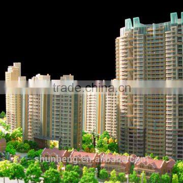 Model scale maker for apartment house construction building model