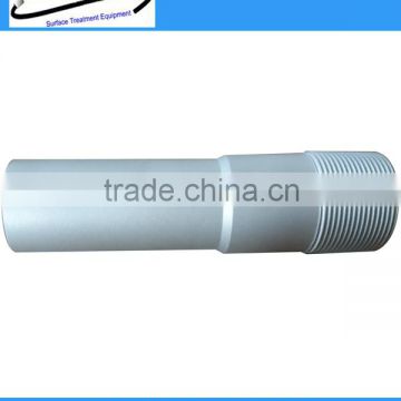 Single inlet boron carbide sandblast nozzle