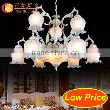 European minimalist glass shade chandelier, living room restaurant bedroom villa chandelier