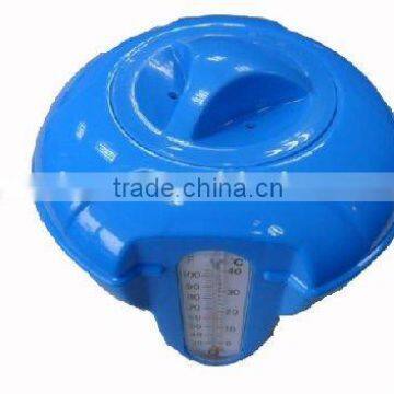 Swimming Pool Chemical dispenser with thermometer