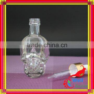 Skull Shape Glass Dropper Bottle for E-juice photo-3