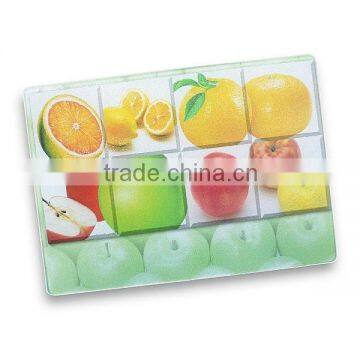 Tempered Glass Chopping Board with 3 to 5mm Thickness