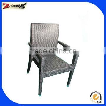 ZT-1082C Aluminum rattan/wicker outdoor rattan chair for coffee shop