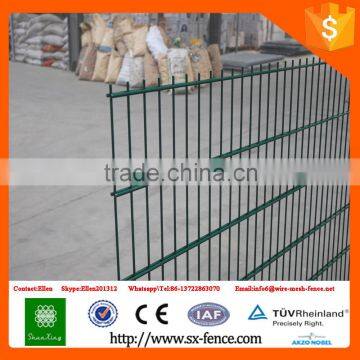Germany style high quality double wire welded mesh fence