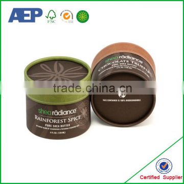 paper cardboard printed costom made high quality round cardboard boxes with lids