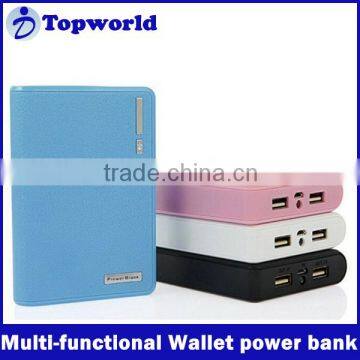 Factory lowest price for high capacity power bank 4800mAh to10400 mAh with CE / ROH / and FCC certification multi-functional