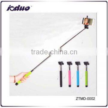 Wired Handheld Selfie Stick Monopod Extendable For iPhone Samsung