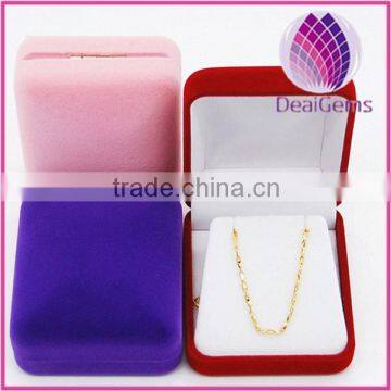 High quality velvet jewelry packaging boxes pendant packaging box pendant box gift