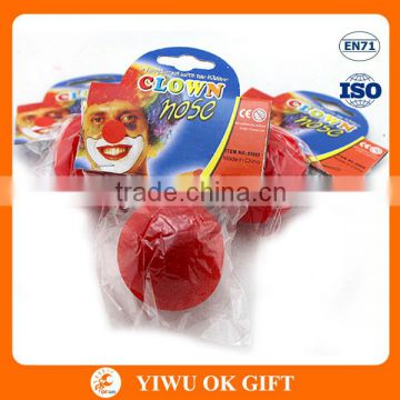 Factory Promotional Cheap Carnival Party Clown Red Sponge Foam Nose