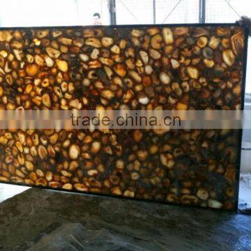 Yellow Agate Quartz Stone Slabs