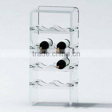 Floor Clear Acrylic Wine Racks (HF-A-213)