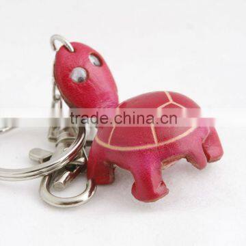Handmade Leather Turtle Key Chain photo-6