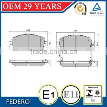 Semi-metallic/ceramic D619-7495 brake pad toyota