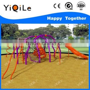 Children outdoor climbing plastic slide fitness equipment