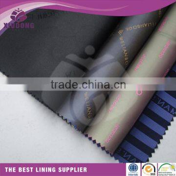 men suit logo garment lining fabric