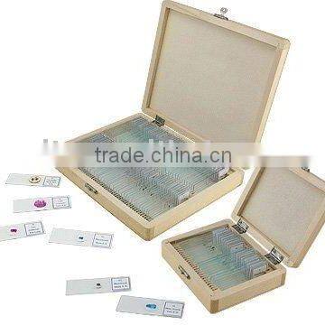 50pcs wooden microscope slide box for biology or teaching purpose